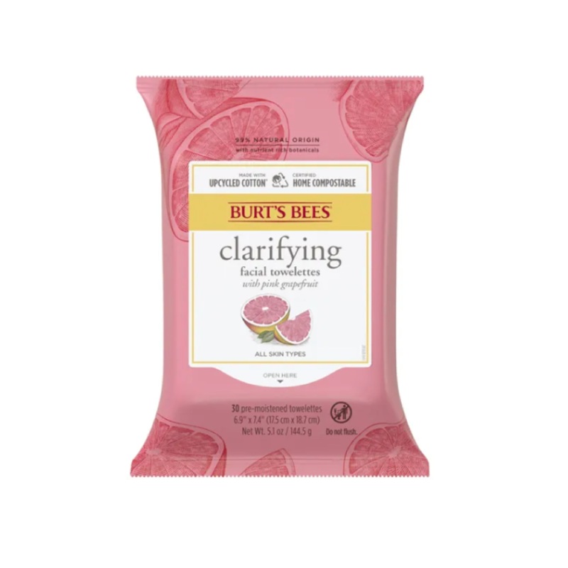 Burts Bees Facial Towelettes Grapefruit