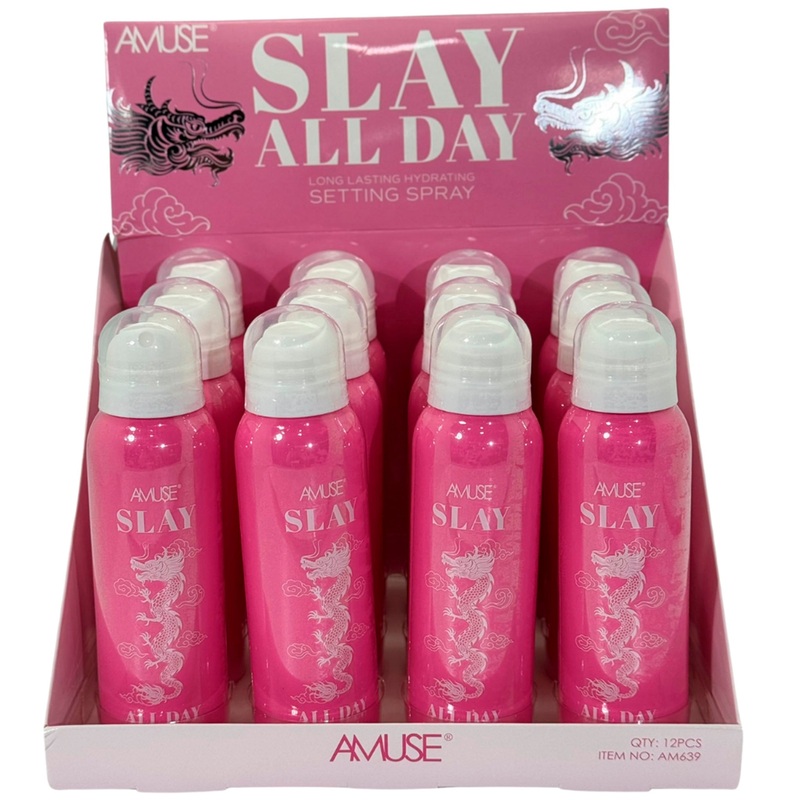 Amuse Slay All Day Setting Spray – Wholesale Display 12 Units (AM639)