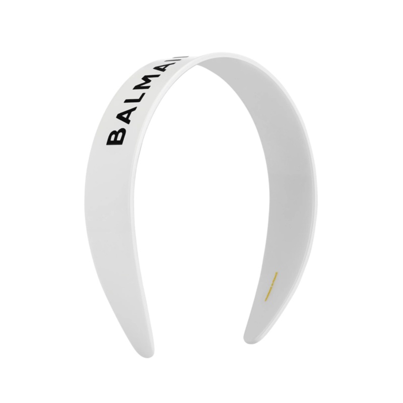 Balmain Legacy Cellulose Acetate Headband White Limited Edition