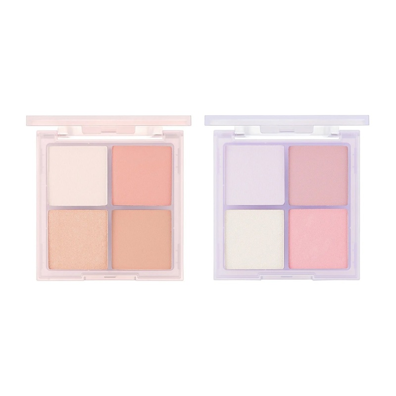 VDL Cheek Stain Blusher Palette 2 colors 01 Iconic Peach