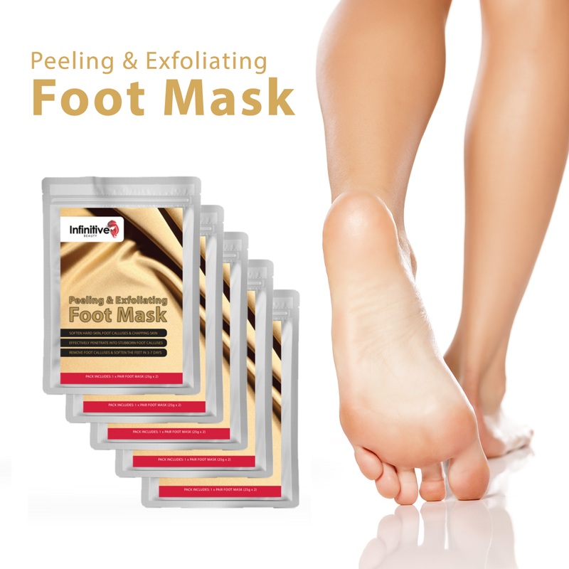 Infinitive Beauty Peeling and Exfoliating Foot Masks x5
