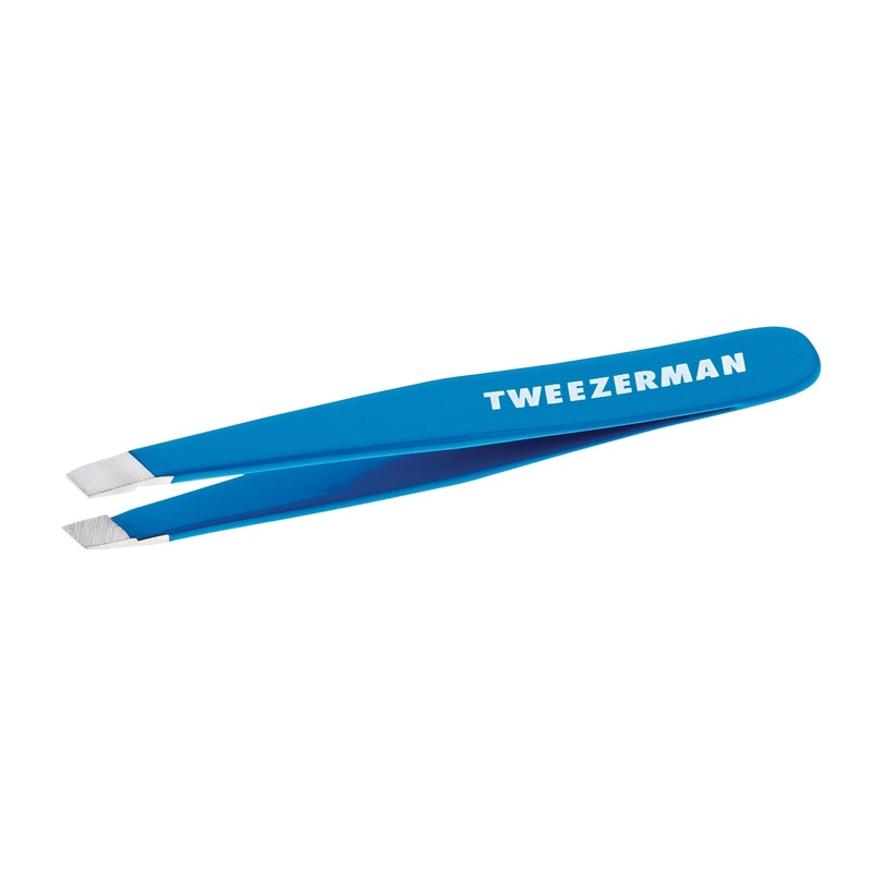 Mini Slant Tweezer Bahama Blue