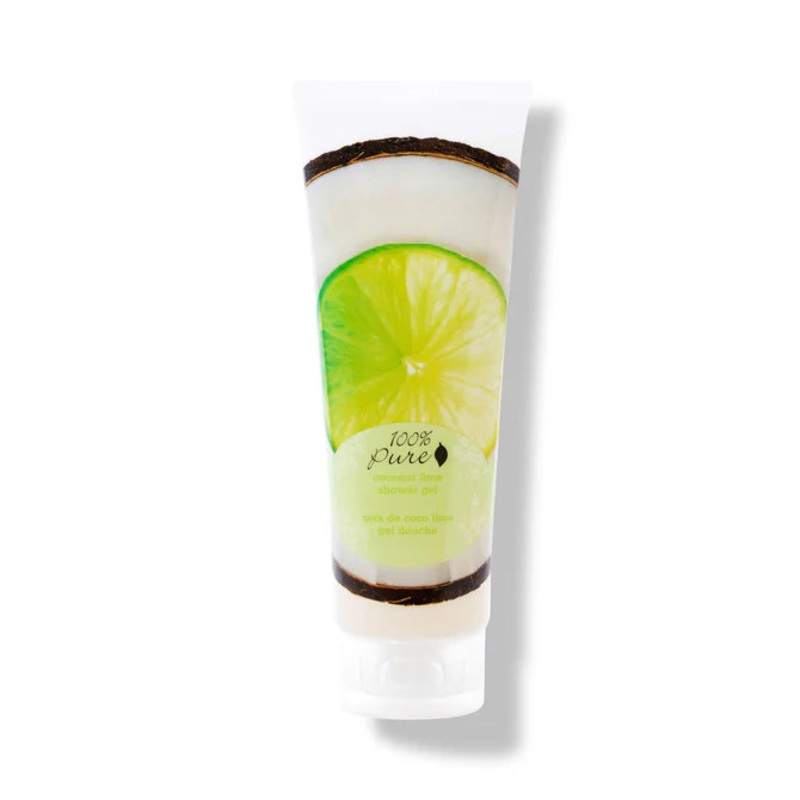 Coconut Lime Shower Gel – 100% Pure 8 fl oz / 236 ml