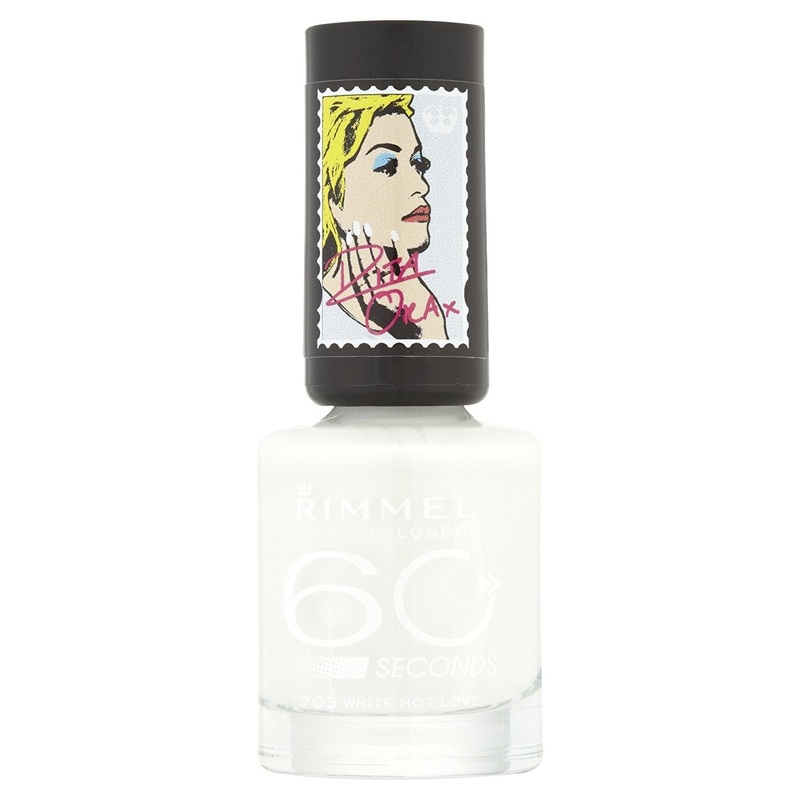 Rimmel London 60 Seconds Nail Polish by Rita Ora 703 White Hot Love