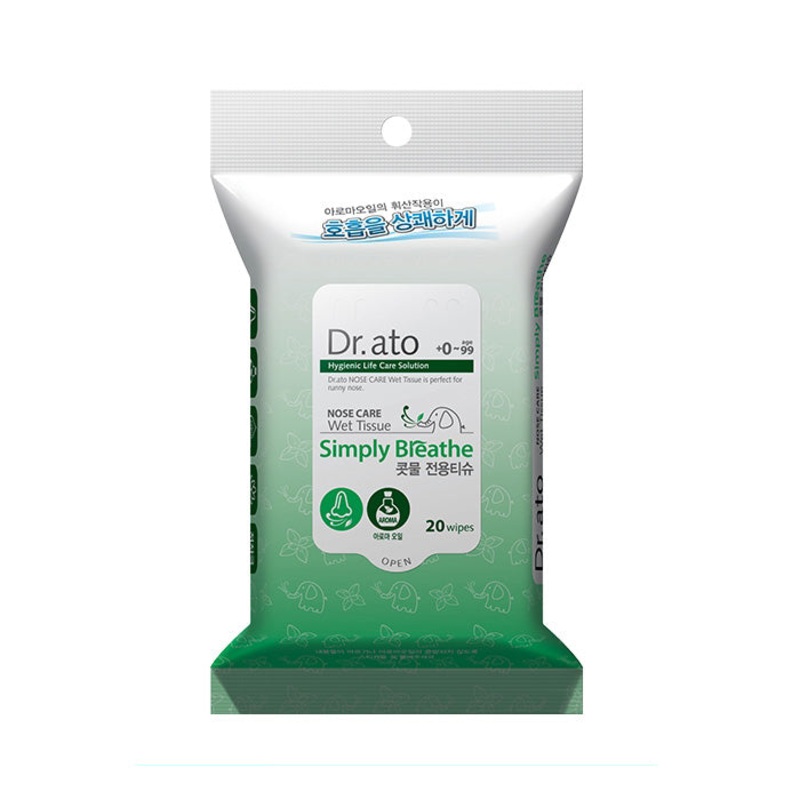Dr.ato Simply Breathe Nose Care Wet Tissue 64g 20sheets