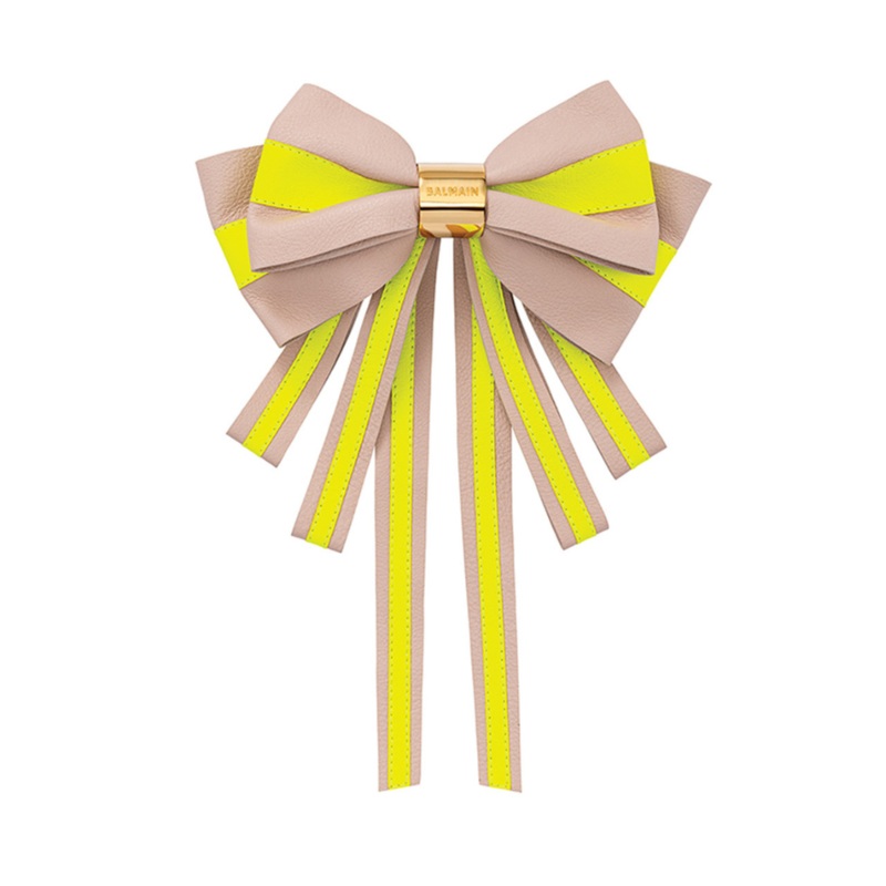 Balmain Limited Edition Leather Bow Barrette