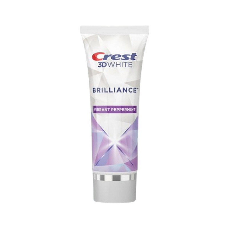 Crest 3DWhite Brilliance Vibrant Peppermint Teeth Whitening Toothpaste Vibrant Peppermint