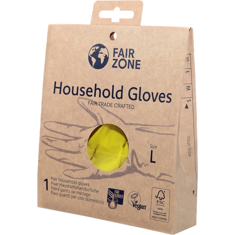 Rubber Cleaning Gloves Large