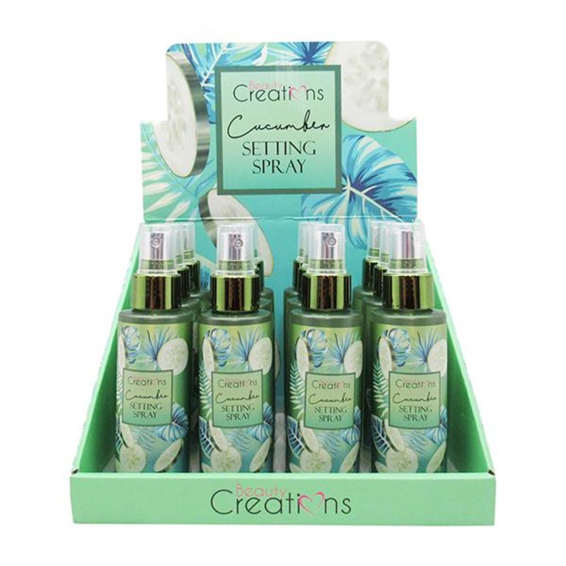 Beauty Creations Setting Spray – Cucumber – Wholesale Display 12 Units (SPN03)