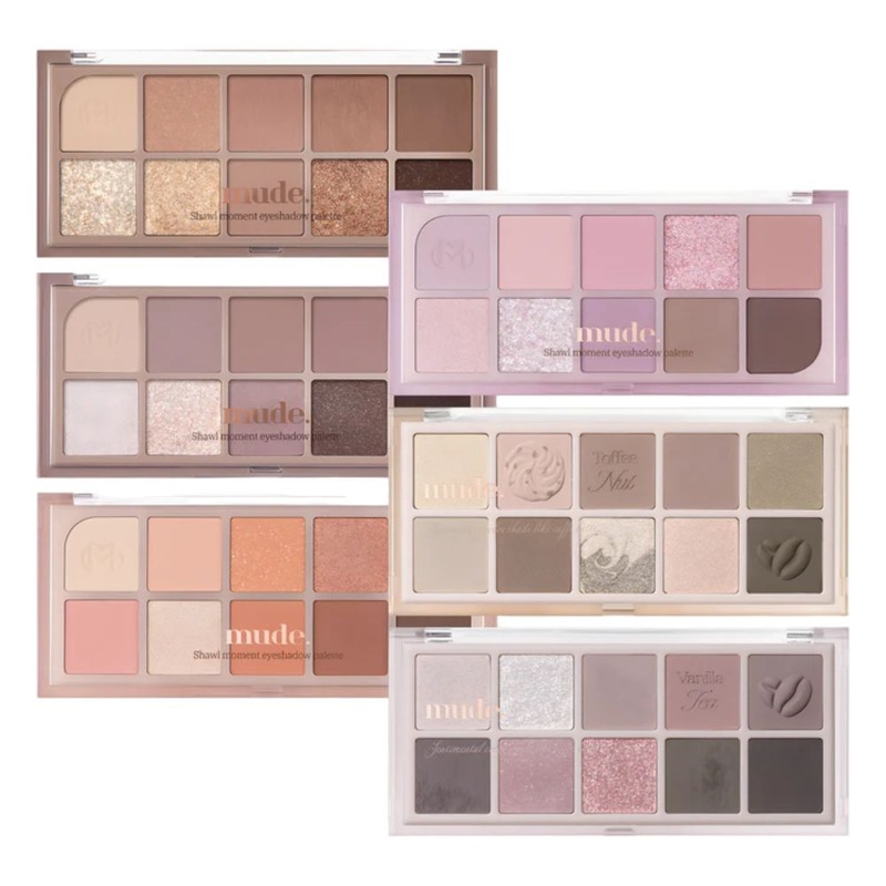 mude. Shawl Moment Eyeshadow Palette 7g (7 colors to choose) 01 Warm Memory