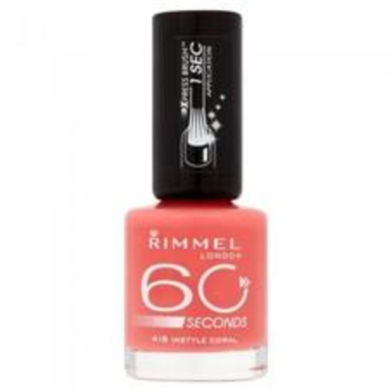 Rimmel London 60 Seconds Nail Polish 415 Instyle Coral
