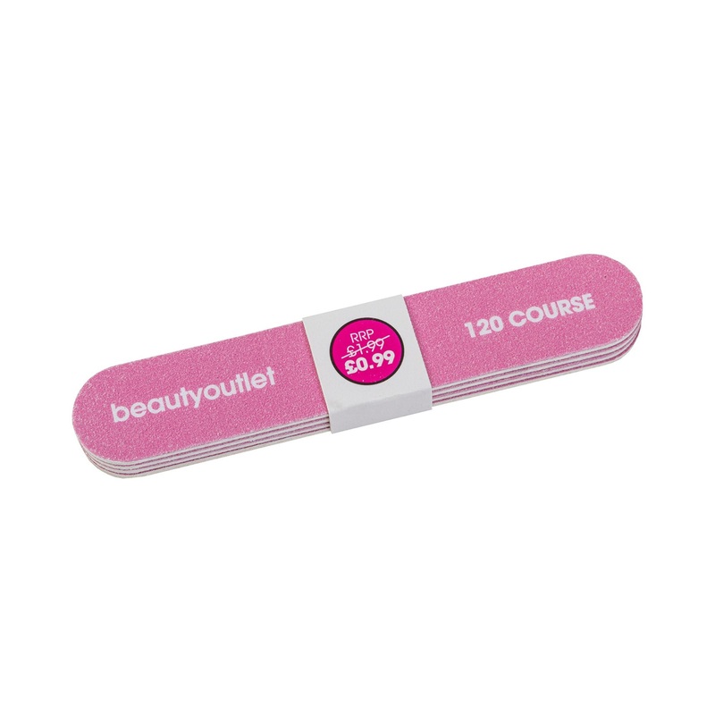 Beauty Outlet 4 Mini Nail Files 120 Pink BEAU527
