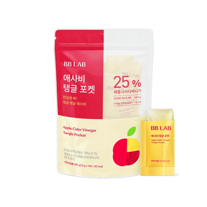 BB LAB Apple Cider Vinegar Tangle Pocket 20g*14 Sticks (2-week supply)