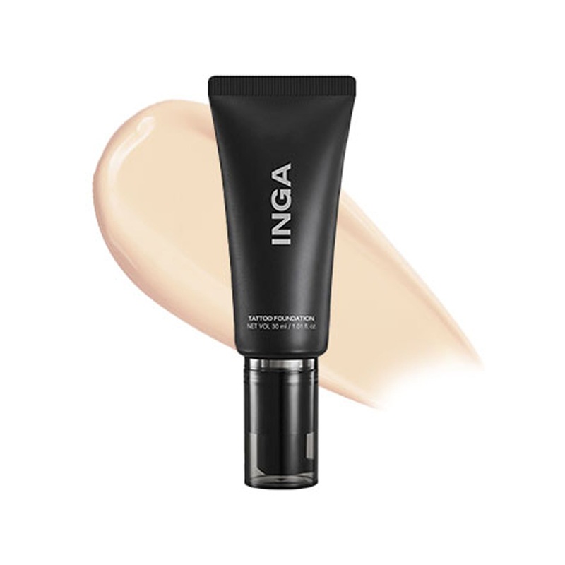 INGA Tatoo Foundation 30ml 3 Colors #19N Light Vanilla