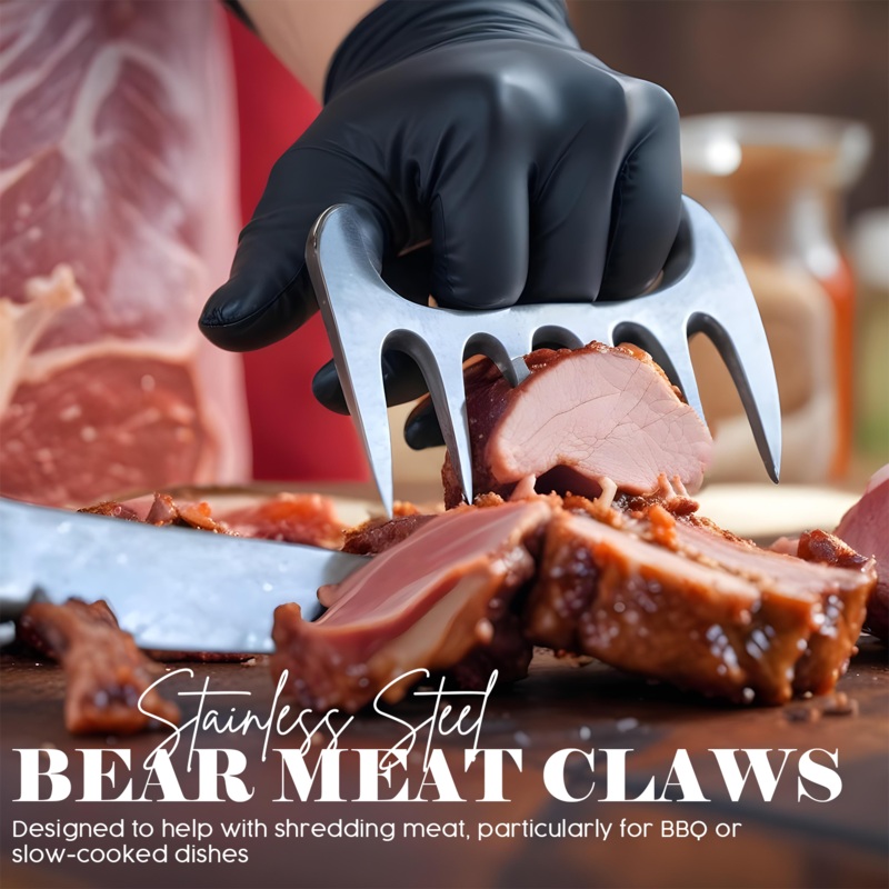 Mountain Grillers – BBQ Meat Claws in Stainless Steel With Optional Skewers Mountain Grillers