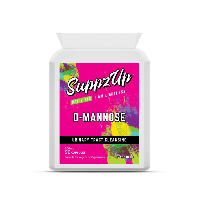 SuppzUp D-Mannose 500mg – 90 Capsules