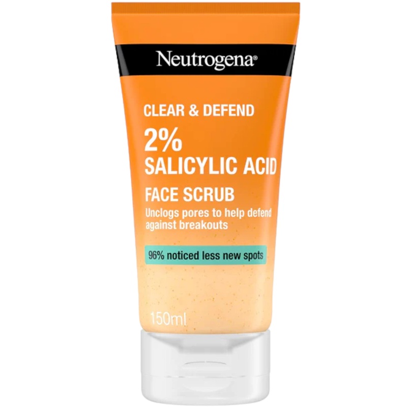 Neutrogena Clear & Defend Salicylic Acid Face Scrub – Wholesale 6 Units (1188907)