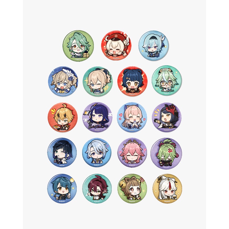 Genshin Impact Chibi Character Emote Badge Vol.2 Baizhu