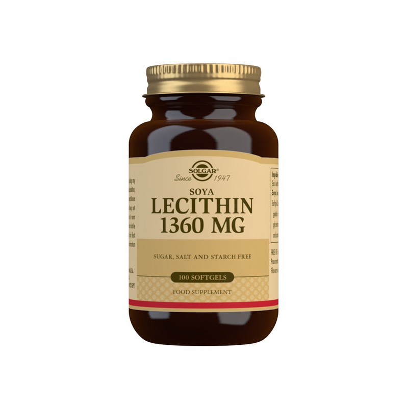 Soya Lecithin 1360mg 100 capsules