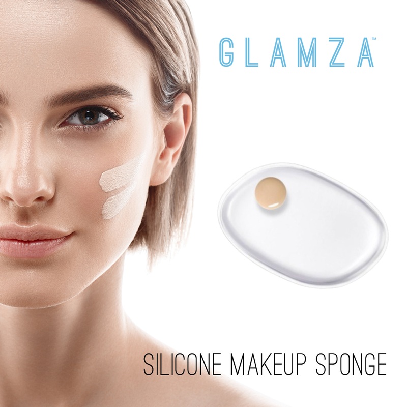 Glamza Oval Silicone Makeup Sponge  Flawless Application, Zero Product Waste | FREE UK Delivery x1