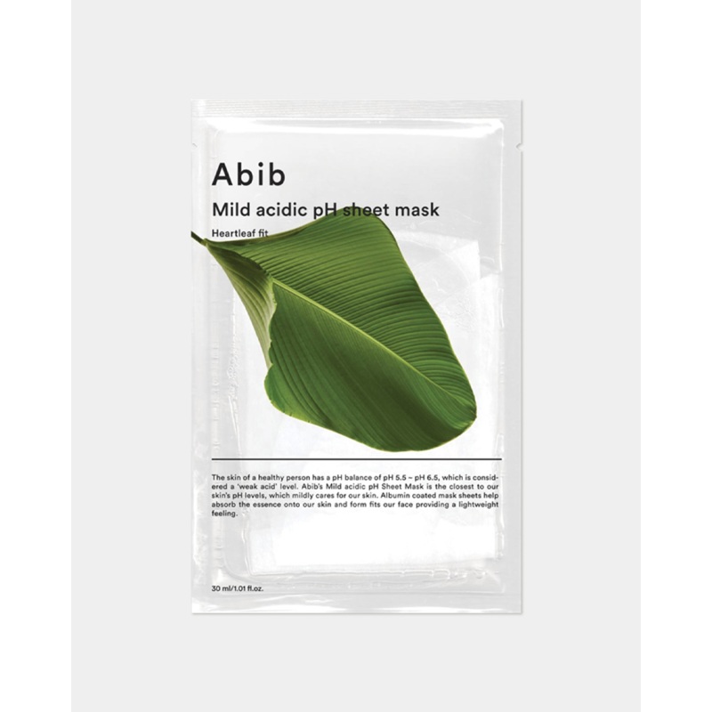 Abib Mild Acidic pH Sheet Mask #Heartleaf Fit