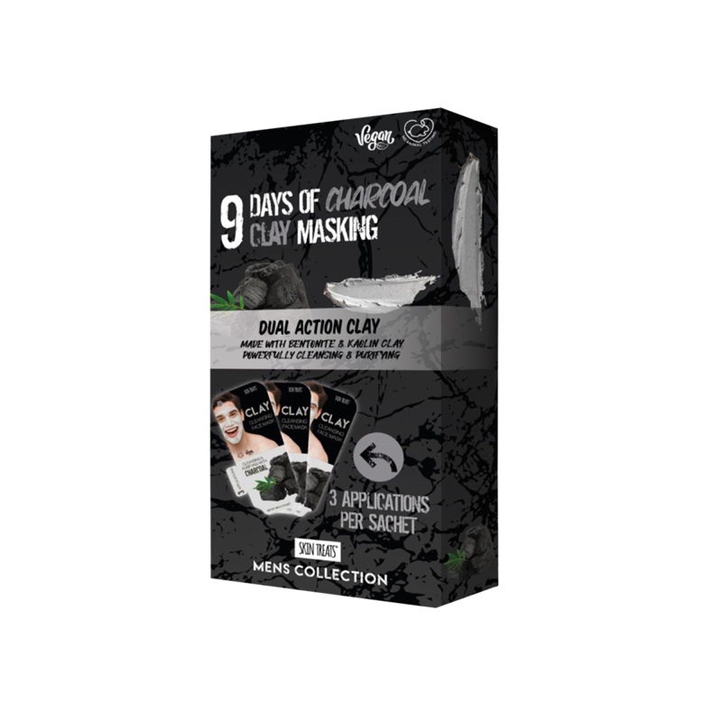 Skin Treats 9 Days Of Masking Set Charcoal