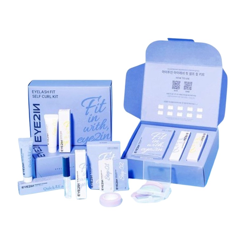 EYE2IN Eyelash Perm & Care All in One Kit  10 Uses (Lash Balms Included)