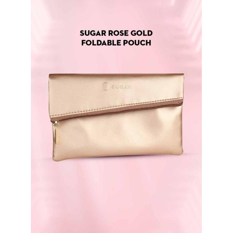 SUGAR FOLDABLE POUCH ROSE GOLD
