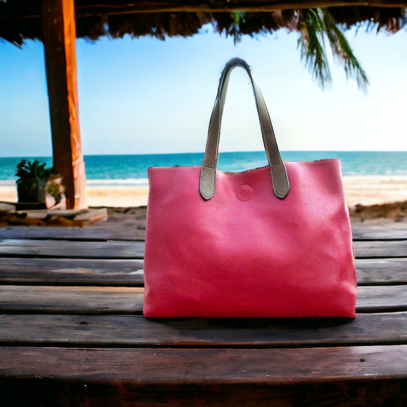 Mariah Medium Convertible Tote – Red