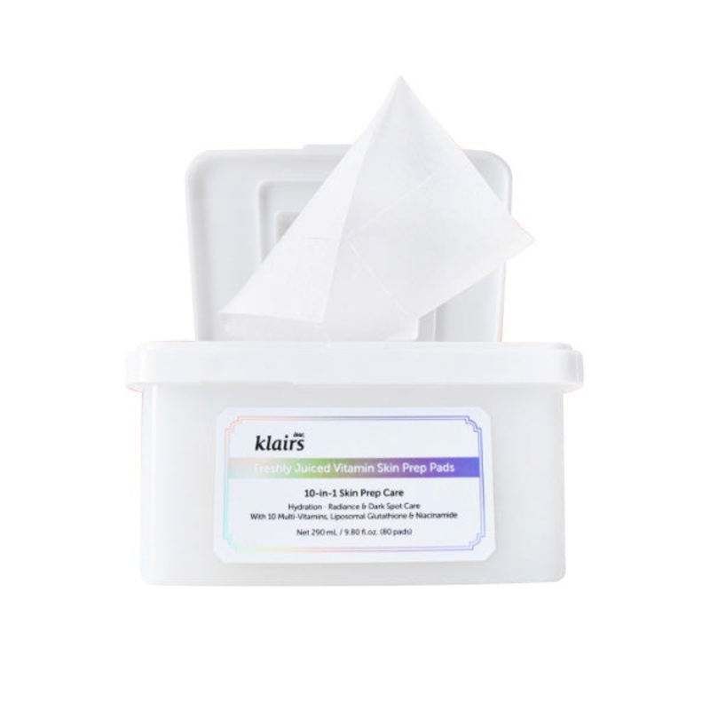 dear, klairs Freshly Juiced Vitamin Skin Prep Pads 290ml 80 Pads
