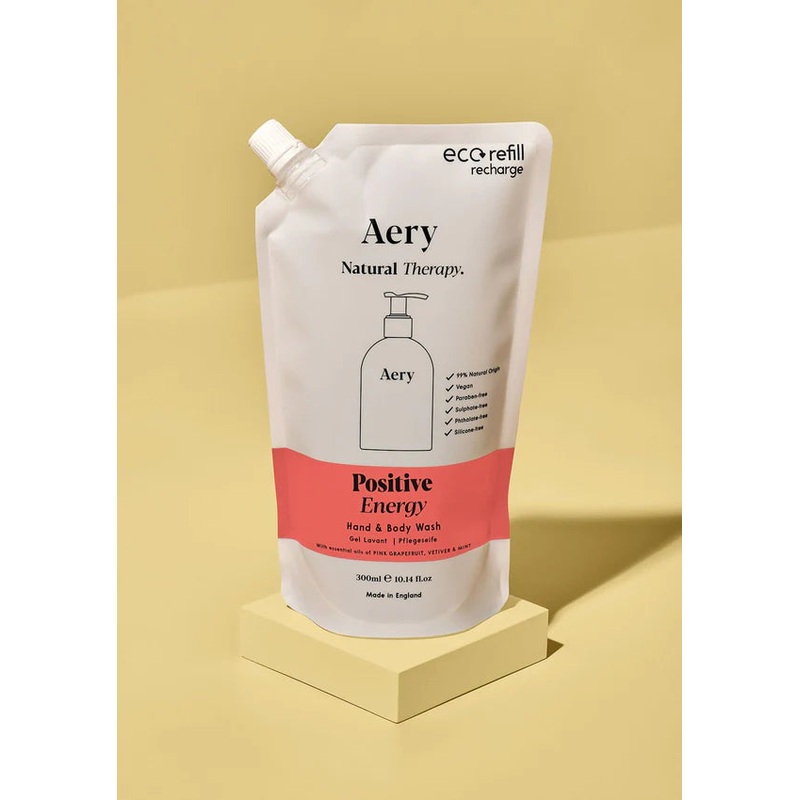 Positive Energy Hand & Body Wash Refill- Pink Grapefruit Vetiver and Mint- Aery Living