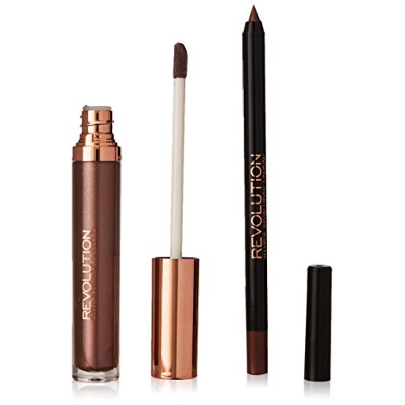 RETRO LUXE – METALLIC LIP KIT – DYNASTY – MAKE UP REVOLUTION