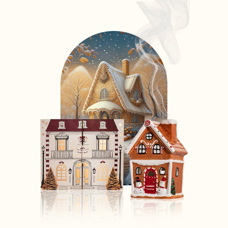 [Gift Packaging] OPTATUM Paper Incense & Cookie House Gift Set #01 Gentle Rain