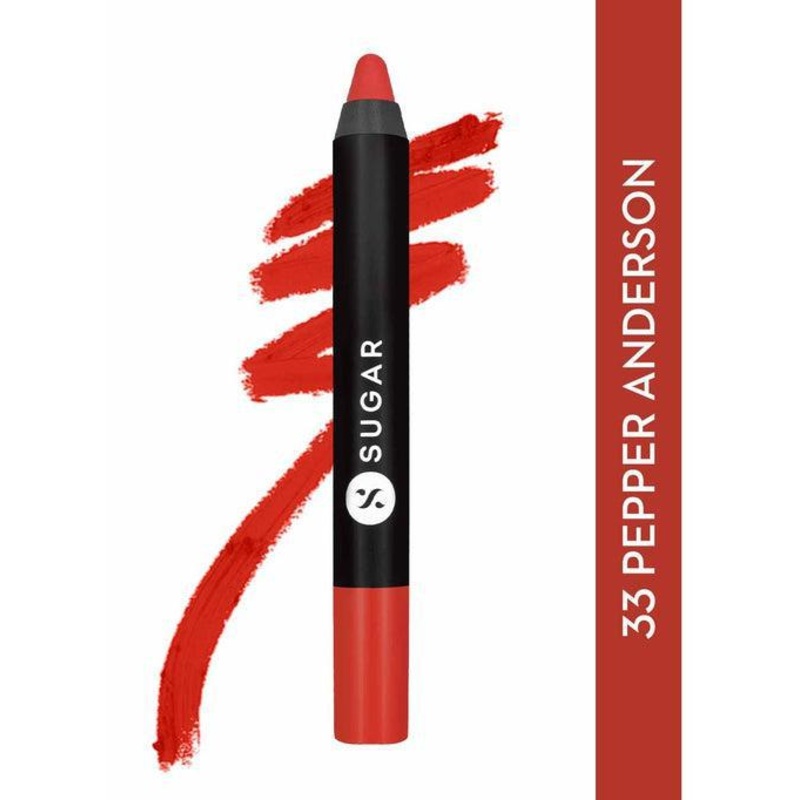 Matte As Hell Crayon Lipstick – 33 Pepper Anderson (Orangey red / Tomato red)