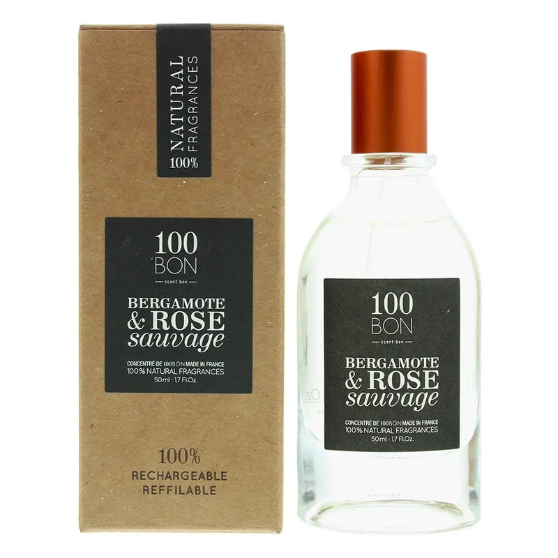 100 Bon Bergamote & Rose Sauvage Concentr Refillable Eau de Parfum 50ml