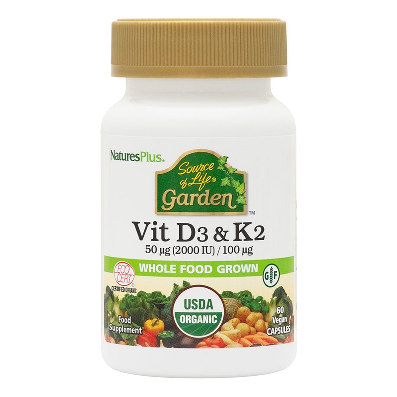 Organic Vitamin D3 2000 IU / K2 100g 60 capsules