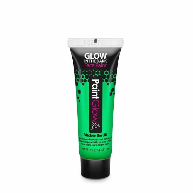 PaintGlow Pro Glow in the Dark Face Paint 12ml  – Green