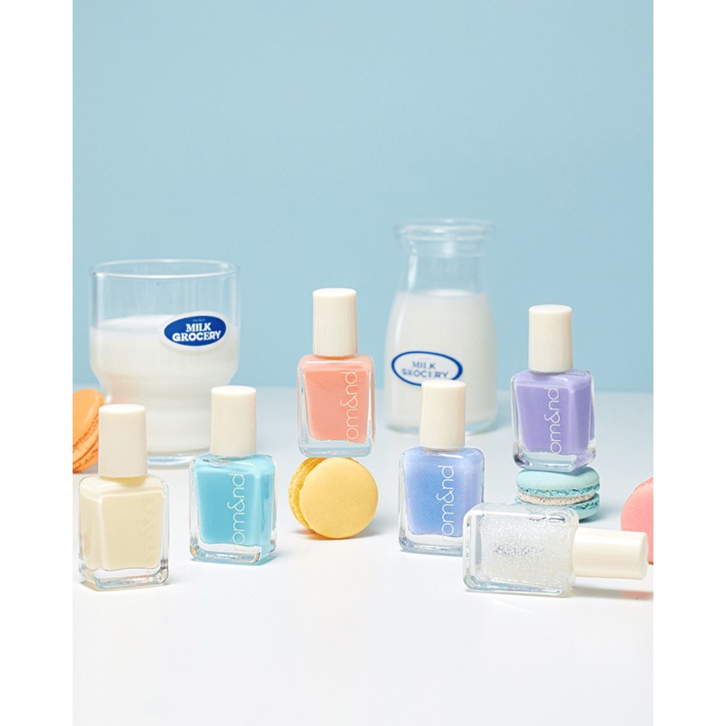 rom&nd Mood Pebble Nail: Milk Grocery #W01 MISTY WAY