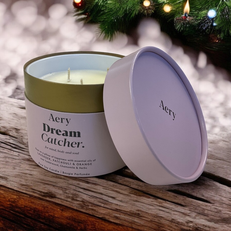 Dream Catcher Triple Wick Candle – Lavender Patchouli and Orange- Aery Living