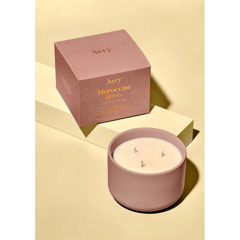 Moroccan Rose Triple Wick Candle – Aery Living