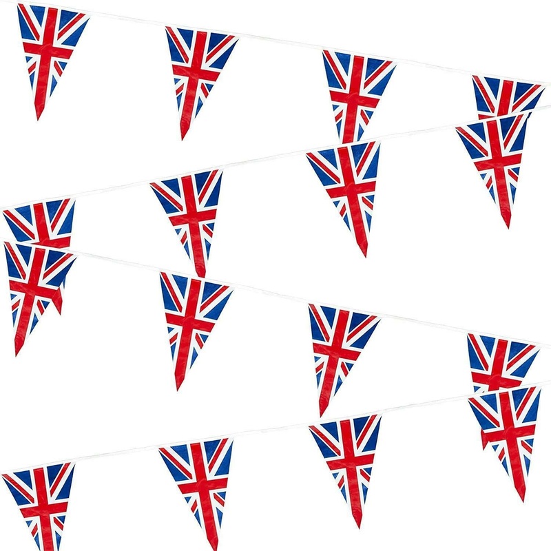 Union Jack Bunting PVC 10 Flags – 12ft