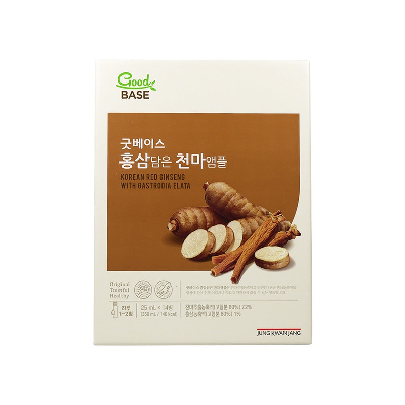 Jung Kwan Jang Good base Korean Red Ginseng With Gastrodia Elata 25ml * 14 bottles