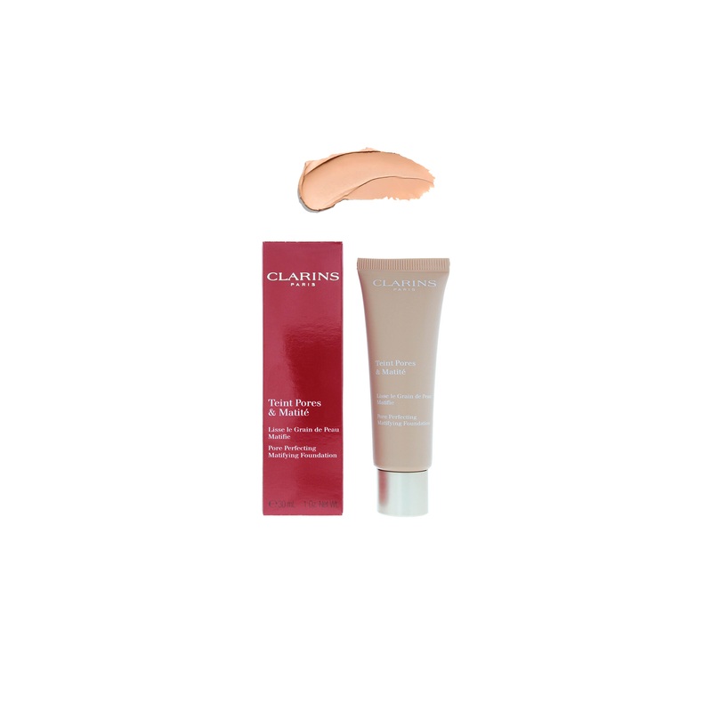 Clarins Pore Perfecting Matifying Foundation 01 NUDE IVORY 30ml