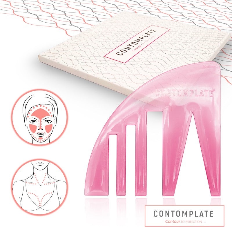 Contomplate  The Perfect Contouring Template for Face & Body | Easy, Flawless Definition x1 Template