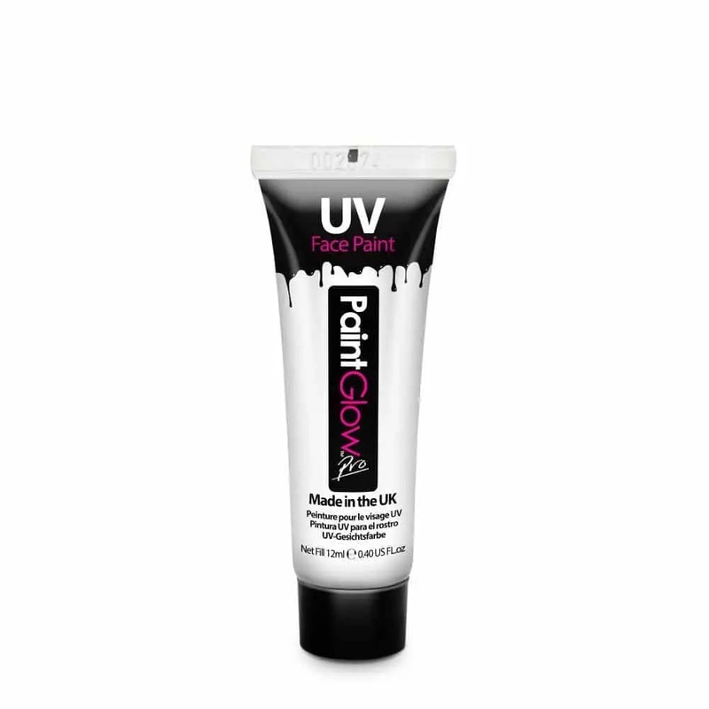 PaintGlow Pro UV Face & Body Paint 12ml  – White