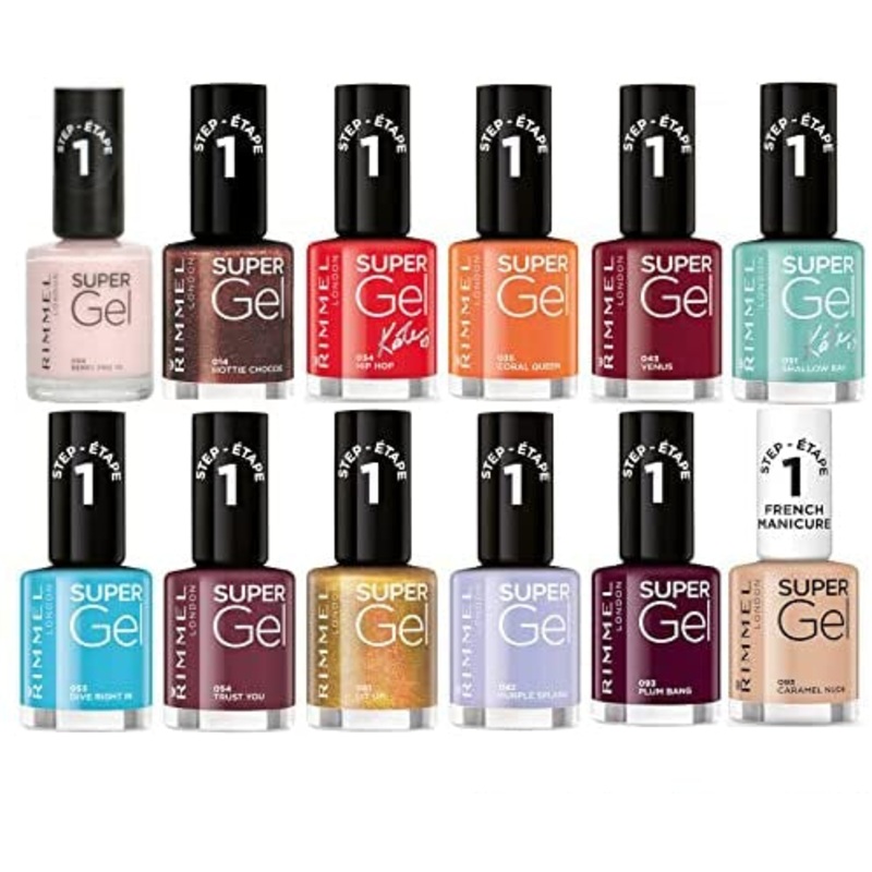 Rimmel London Super Gel Nail Polish Assorted Set of 10