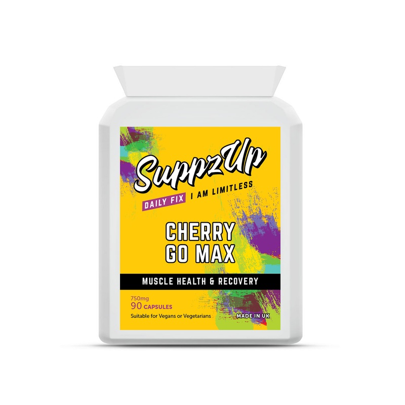 SuppzUp Cherry Go Montmorency Cherries 750mg – 90 Capsules