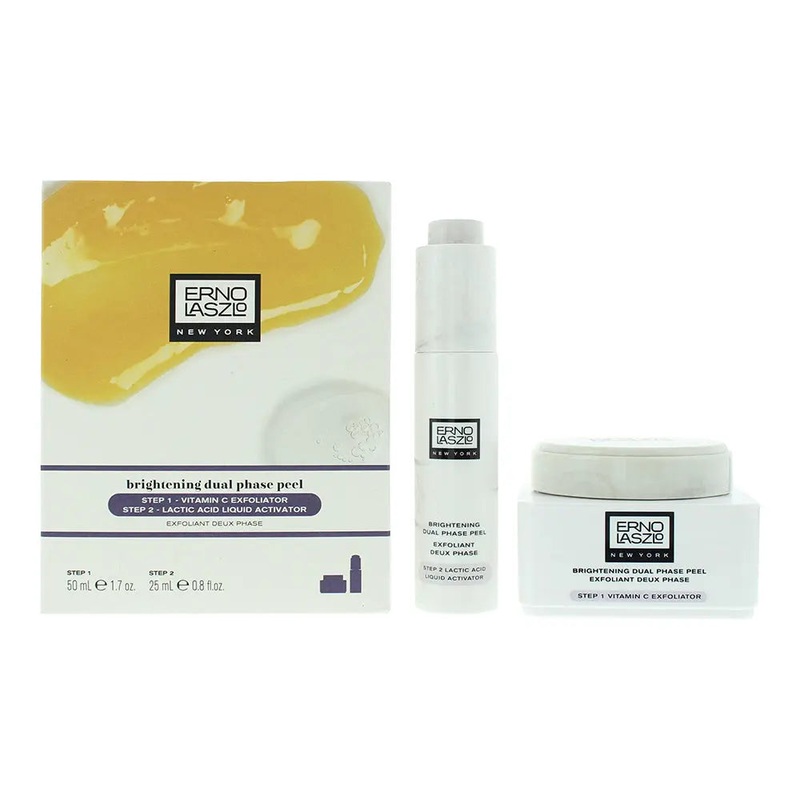 Erno Laszlo Brightening Dual-Phase Peel 2 Piece Gift Set: Exfoliator 50ml – Peel 25ml