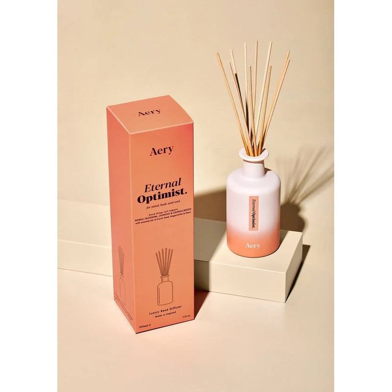 Eternal Optimist Reed Diffuser – Neroli Blossom Jasmin and Sandalwood – Aery Living