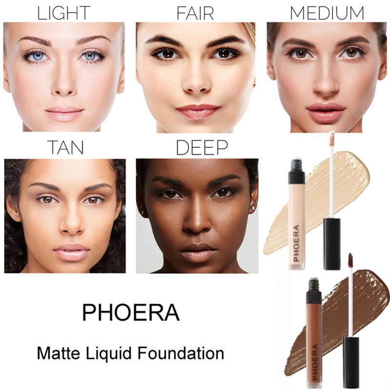 Phoera Full Coverage Liquid Concealer  Flawless, Long-Lasting & Hydrating  Free UK Delivery 101 LIGHT